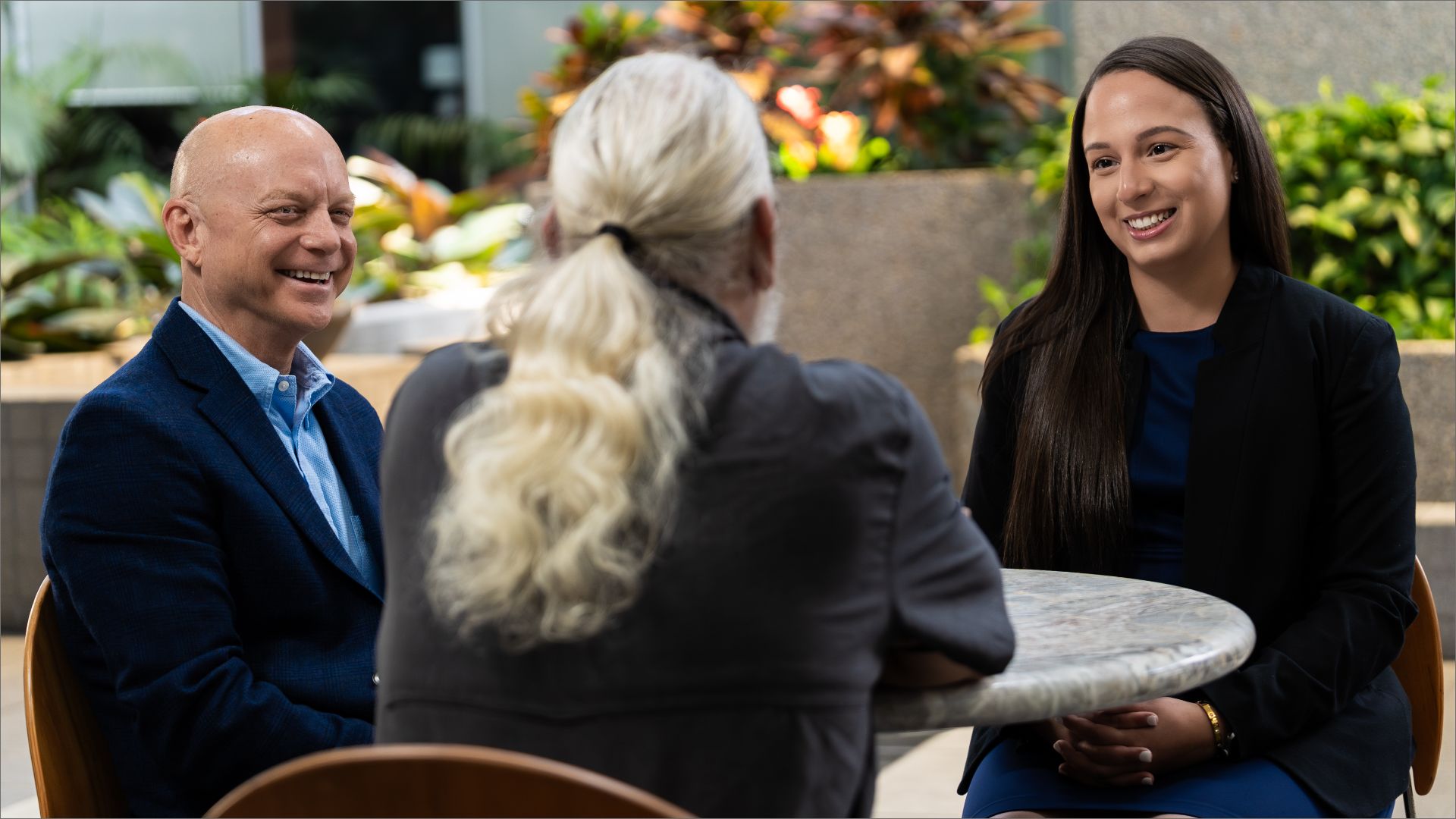 Leadership conversation about co-managed IT coverage and operational priorities.