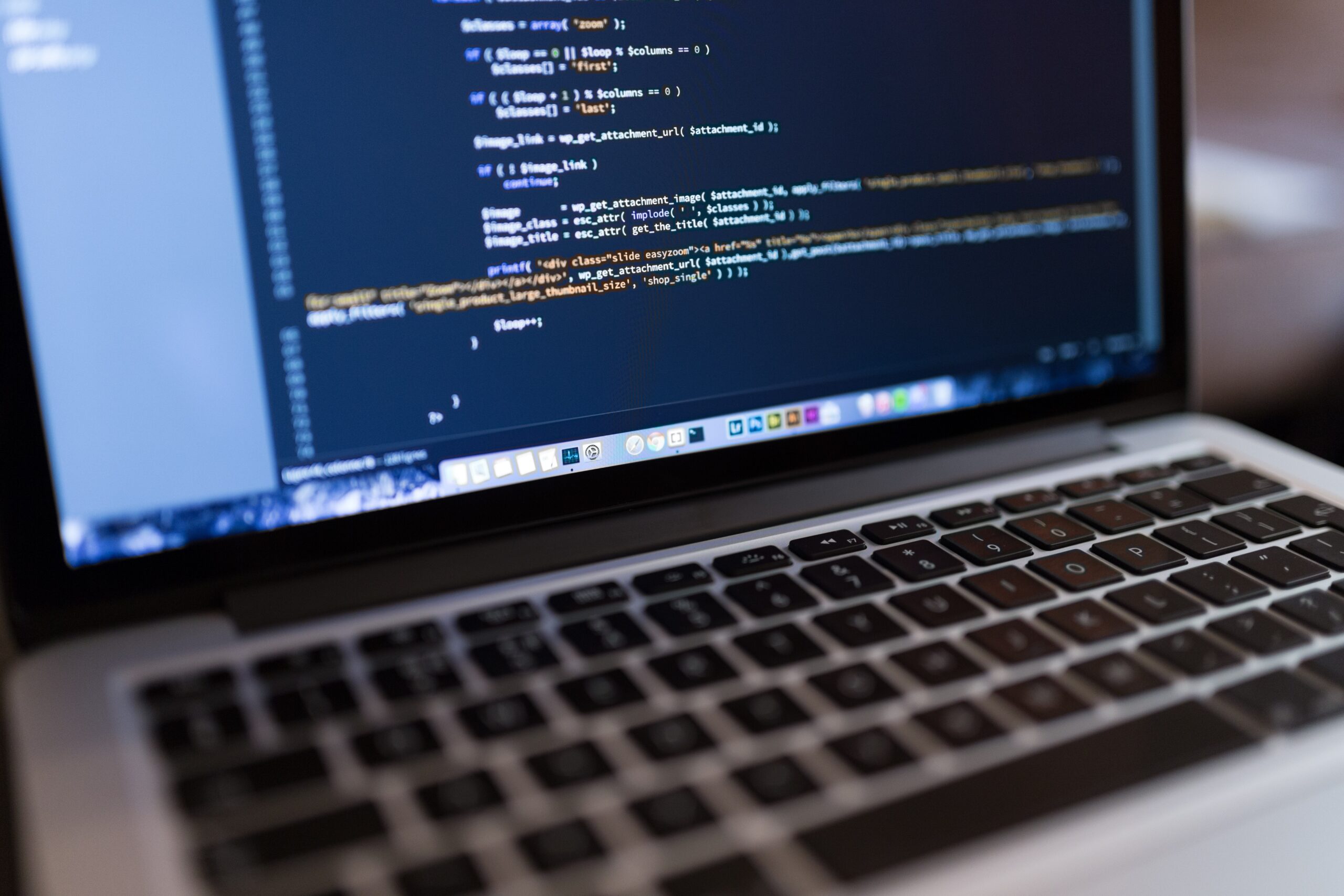 Managed Services Group - Laptop with code